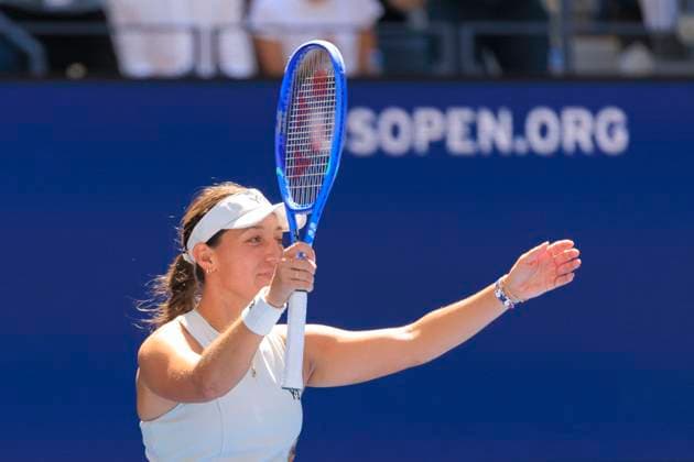 September 2, 2025, Flushing Meadows, New York, USA: Jessica Pegula reacts after defeating Barbora Krejcikova on Day 10 of the 2025 US Open at USTA Billie Jean King National Tennis Center on Tuesday September 2, 2025 in the Flushing neighborhood of the Queens borough of New York City. JAVIER ROJAS PI Flushing Meadows USA - ZUMAp124 20250902_zaa_p124_005 Copyright: xJavierxRojasx