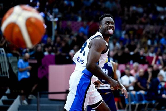 Greece v Georgia Thanassis Antetokounmpo 43 of Greece react during a Fiba Eurobasket 2025 Group C game Greece vs Georgia at Spyros Kyprianou Athletic Center in Limassol,Cyprus on 02 of September 2025 Limassol CYPRUS Copyright: xXENOPHONxKARAKALOSx
