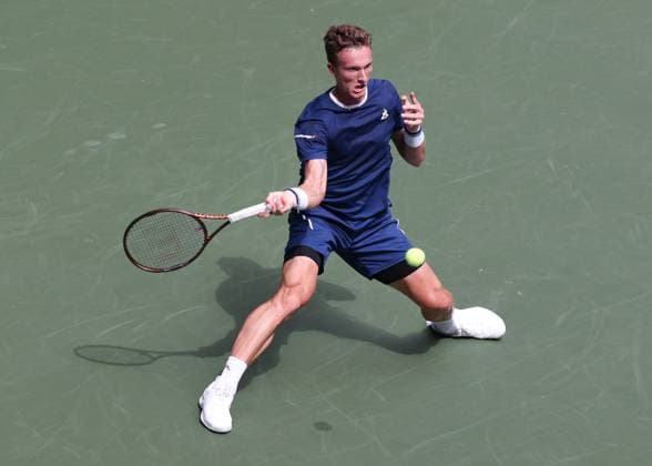 Jiri Lehecka CZE , from above, US Open Championships 2023, USTA Billie Jean King National Tennis Center, Flushing Meadows, New York, USA Copyright: xJuergenxHasenkopfx