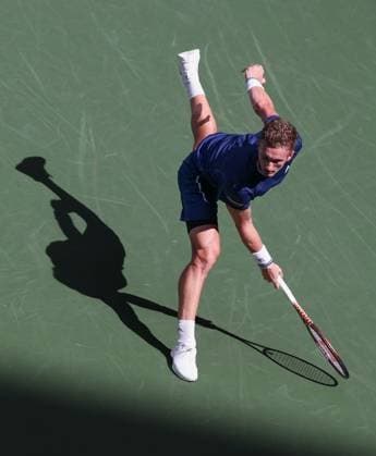 Jiri Lehecka CZE , from above, US Open Championships 2023, USTA Billie Jean King National Tennis Center, Flushing Meadows, New York, USA Copyright: xJuergenxHasenkopfx