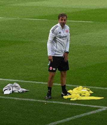 03 09 2025 xhpx Dreieich, Frankfurt am Main Women Eintracht Frankfurt Training Women Bundesliga Season 2025 2026 Nikolaos Arnautis Coach Eintracht Frankfurt Women