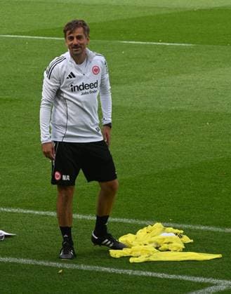 03 09 2025 xhpx Dreieich, Frankfurt am Main Women Eintracht Frankfurt Training Women Bundesliga Season 2025 2026 Nikolaos Arnautis Coach Eintracht Frankfurt Women