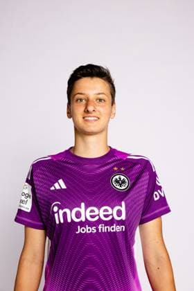 Lina Altenburg Eintracht Frankfurt women portrait appointment 2025 2026 1 BL Bundesliga soccer portrait appointment, headshot, portrait, introduction, presentation, press appointment 2025 2026 Studio Shooting Studioshooting