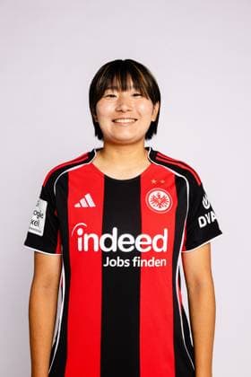 Remina Chiba Eintracht Frankfurt women portrait appointment 2025 2026 1 BL Bundesliga soccer portrait appointment, headshot, portrait, introduction, presentation, press appointment 2025 2026 Studio Shooting Studioshooting