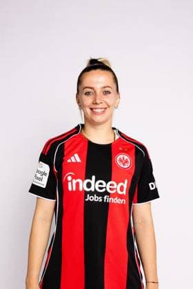 Nina Lührßen Eintracht Frankfurt women portrait appointment 2025 2026 1 BL Bundesliga soccer portrait appointment, headshot, portrait, introduction, presentation, press appointment 2025 2026 Studio Shooting Studioshooting