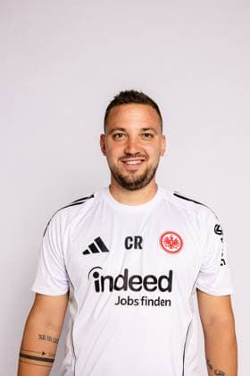 Christos Rellas Eintracht Frankfurt women portrait appointment 2025 2026 1 BL Bundesliga soccer portrait appointment, headshot, portrait, introduction, presentation, press appointment 2025 2026 Studio Shooting studio shooting