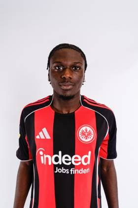 Fousseny Max Doumbia Eintracht Frankfurt II U21 portrait appointment 2025 2026 Hessenliga soccer portrait appointment, headshot, portrait, introduction, presentation, press appointment 2025 2026 Studio Shooting Studioshooting