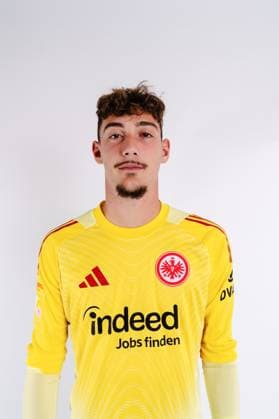 Sissis Efthymiou Eintracht Frankfurt II U21 portrait appointment 2025 2026 Hessenliga soccer portrait appointment, headshot, portrait, introduction, presentation, press appointment 2025 2026 Studio Shooting studio shooting