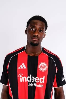 Collin Owusu Etse Eintracht Frankfurt II U21 portrait appointment 2025 2026 Hessenliga soccer portrait appointment, headshot, portrait, introduction, presentation, press appointment 2025 2026 Studio Shooting Studioshooting