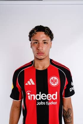 Alessandro Gaul Souza Eintracht Frankfurt II U21 portrait appointment 2025 2026 Hessenliga soccer portrait appointment, headshot, portrait, introduction, presentation, press appointment 2025 2026 Studio Shooting Studioshooting