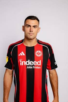 Lukas Sonnenwald Eintracht Frankfurt II U21 portrait appointment 2025 2026 Hessenliga soccer portrait appointment, headshot, portrait, introduction, presentation, press appointment 2025 2026 Studio Shooting studio shooting