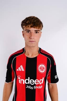 Maurice Spahn Eintracht Frankfurt II U21 portrait appointment 2025 2026 Hessenliga soccer portrait appointment, headshot, portrait, introduction, presentation, press appointment 2025 2026 Studio Shooting studio shooting