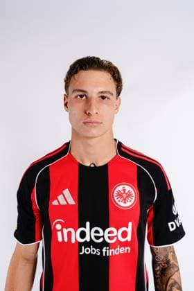 Daniel Starodid Eintracht Frankfurt II U21 portrait appointment 2025 2026 Hessenliga soccer portrait appointment, headshot, portrait, introduction, presentation, press appointment 2025 2026 Studio Shooting studio shooting