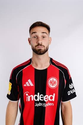Paul Wünsch Eintracht Frankfurt II U21 portrait appointment 2025 2026 Hessenliga soccer portrait appointment, headshot, portrait, introduction, presentation, press appointment 2025 2026 Studio Shooting Studioshooting