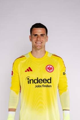 Michael Zetterer Eintracht Frankfurt portrait appointment 2025 2026 1 BL Bundesliga soccer portrait appointment, headshot, portrait, introduction, presentation, press appointment 2025 2026 Studio Shooting Studioshooting