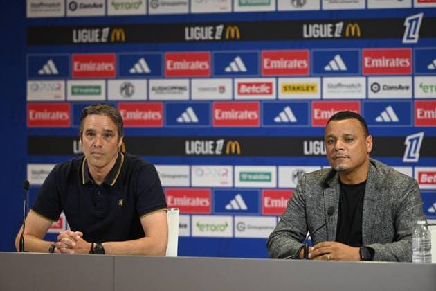 Football, France, Olympique Lyon, Press conference