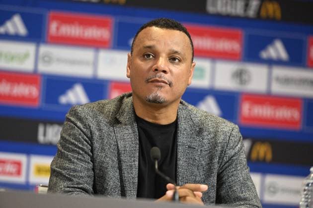 Football : press conference, PK, Pressekonferenz Olympique Lyonnais 03 09 202 Mathieu Louis-Jean, Director of Recruitment at Olympique Lyonnais during the press conference at the Groupama Stadium in Decines-Charpieu, September 3, 2025  Copyright: xALLILI_MOURADx