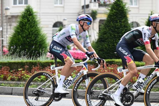 03-09-2025 Vuelta A Espana; Tappa 11 Bilbao - Bilbao; 2025, Red Bull - Bora Hansgrohe; Pellizzari, Giulio; Bilbao; 