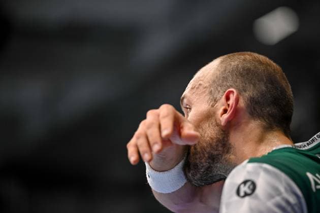 Goeppingen, Germany, 03 09 25 Marcel Schiller FRISCH AUF Goeppingen gestures, looks dejected during the Daikin Handball Bundesliga match between FRISCH AUF Goeppingen vs Füchse Berlin at EWS Arena on September 03, 2025 in Goeppingen, Germany Photo by Harry Langer DeFodi Images Goeppingen, Germany, 03 09 25 Marcel Schiller FRISCH AUF Goeppingen gestures, looks dejected during the Daikin Handball Bundesliga match between FRISCH AUF Goeppingen vs Füchse Berlin at EWS Arena on September 3, 2025 in Goeppingen, Germany Photo by Harry Langer DeFodi Images Photo by Harry Langer DeFodi Images