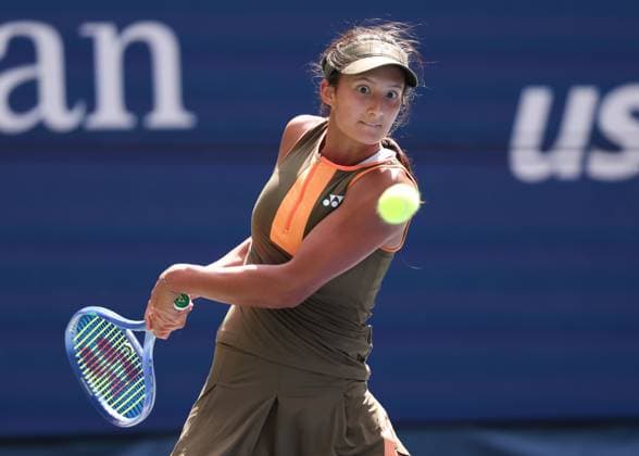 Lea Nilsson SWE , Girls Singles, Girls Singles, US Open Championships 2023, USTA Billie Jean King National Tennis Center, Flushing Meadows, New York, USA Copyright: xJuergenxHasenkopfx