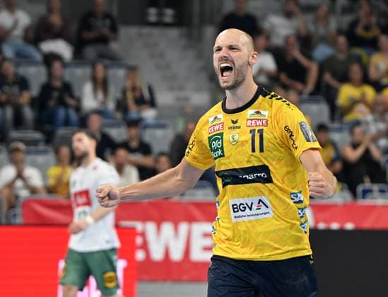 HBL Handball Bundesliga Season 2025 26 Mannheim SAP Arena 03 09 2025 Rhein Neckar Löwen rnl GWD Minden gwd 27 24 Lukas SANDELL Rhein Neckar Löwen HBL Handball Bundesliga