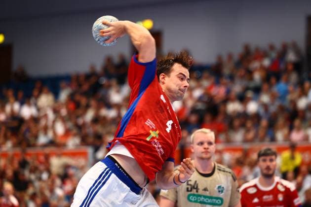 Handball I Men I Season 2025 2026 I Bundesliga I 2 Matchday I HSV Hamburg TSV Hannover Burgdorf I 03 09 2025 Andreas Magaard 4, HSV Hamburg Hamburg Alsterdorfer Sporthalle Hamburg Germany Copyright: xLobeca RalfxHomburgx
