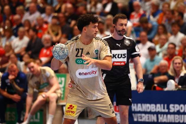 Handball I Men I Season 2025 2026 I Bundesliga I 2 Matchday I HSV Hamburg TSV Hannover Burgdorf I 03 09 2025 Sindre Aho 27, TSV Hannover Burgdorf Hamburg Alsterdorfer Sporthalle Hamburg Germany Copyright: xLobeca RalfxHomburgx