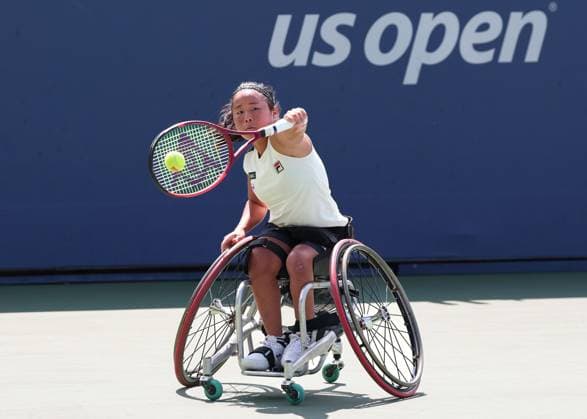 Yui Kamiji JPN , Wheelchair Ladies Singles, Wheelchair Ladies Singles, US Open Championships 2023, USTA Billie Jean King National Tennis Center, Flushing Meadows, New York, USA Yui Kamiji JPN , Wheelchair Ladies Singles, US Open Championships 2023, USTA Billie Jean King National Tennis Center, Flushing Meadows, New York, USA Copyright: xJuergenxHasenkopfx