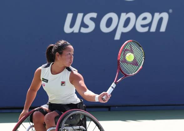 Yui Kamiji JPN , Wheelchair Ladies Singles, Wheelchair Ladies Singles, US Open Championships 2023, USTA Billie Jean King National Tennis Center, Flushing Meadows, New York, USA Yui Kamiji JPN , Wheelchair Ladies Singles, US Open Championships 2023, USTA Billie Jean King National Tennis Center, Flushing Meadows, New York, USA Copyright: xJuergenxHasenkopfx