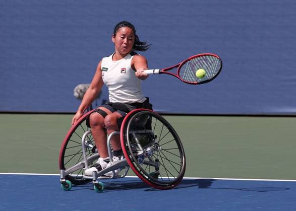 Yui Kamiji JPN , Wheelchair Ladies Singles, Wheelchair Ladies Singles, US Open Championships 2023, USTA Billie Jean King National Tennis Center, Flushing Meadows, New York, USA Yui Kamiji JPN , Wheelchair Ladies Singles, US Open Championships 2023, USTA Billie Jean King National Tennis Center, Flushing Meadows, New York, USA Copyright: xJuergenxHasenkopfx