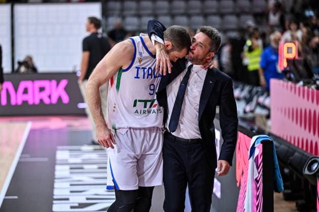 NicolÃ² Melli, Gianmarco Pozzecco Italia Italy - Georgia FIBA Eurobasket 2025 - CYPRUS - Fase a gironi - Gruppo C Limassol, 30 08 2025 Foto L.Canu Ciamillo-Castoria Limassol Spyrou Kyprianou Athletic Center Sardegna Cyprus  Copyright: xLuigixCanux