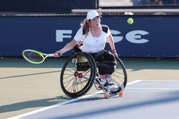 Ela Porges GER , Wheelchair Girls Singles, Wheelchair Girls Singles, US Open Championships 2023, USTA Billie Jean King National Tennis Center, Flushing Meadows, New York, USA Copyright: xJuergenxHasenkopfx