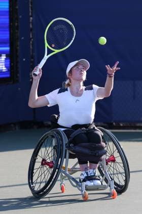 Ela Porges GER , Wheelchair Girls Singles, Wheelchair Girls Singles, US Open Championships 2023, USTA Billie Jean King National Tennis Center, Flushing Meadows, New York, USA Copyright: xJuergenxHasenkopfx