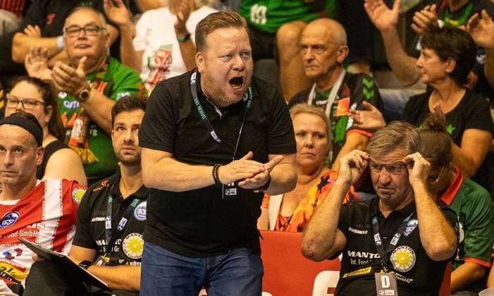 3 9 2025, Handball, Men, HBL, 1 VBL, 1 Handball Bundesliga, Season 2025 26, 2 Matchday, SC Magdeburg ThSV Eisenach, Managing Director RenÃ Witte ThSV Eisenach Magdeburg GETEC Arena Sachsen Anhalt Germany