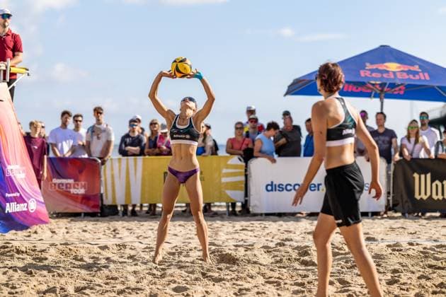 Beach volleyball I German Championships 2025 I Timmendorfer Strand I Day 1 I 04 09 2025 Set Paula Schürholz Eintracht Spontent for Janne Uhl Eintracht Spontent Timmendorfer Strand Schleswig Holstein Germany Copyright: xLobeca JasperxLorenzx