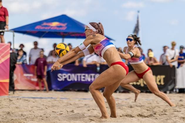 Beach volleyball I German Championships 2025 I Timmendorfer Strand I Day 1 I 04 09 2025 Acceptance Sandra Ittlinger Eintracht Spontent e V Timmendorfer Strand Schleswig Holstein Germany Copyright: xLobeca JasperxLorenzx