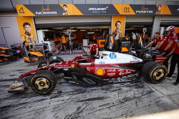 F1 - ITALIAN GRAND PRIX 2025 16 LECLERC Charles (mco), Scuderia Ferrari SF-25, special livery during the 2025 Formula 1 Pirelli Grand Premio d™Italia, 2025 Italian Grand Prix, 16th round of the 2025 FIA Formula One World Championship, WM, Weltmeisterschaft from September 5 to 7, 2025 on the Autodromo Nazionale Monza, in Monza, Italy - MonzaItaly  Copyright: xXavixBonillax