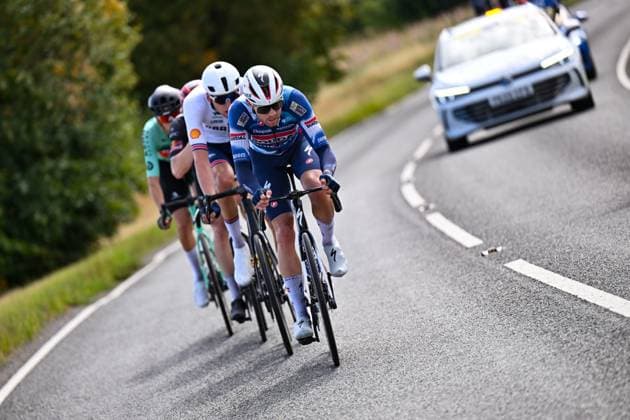 2025 Lloyds Tour of Britain Picture by Bruce Rollinson SWpix.com - 04 06 2025 - Cycling - 2025 Lloyds Tour of Britain - Stage 3: Milton Keynes to Ampthill - Casper Pedersen (Soudal Quick-Step) Copyright: x xSWpix.comx(t axPhotographyxHubxLtd)xBrucexRollinson SWpix.comx SWP-3069-2358