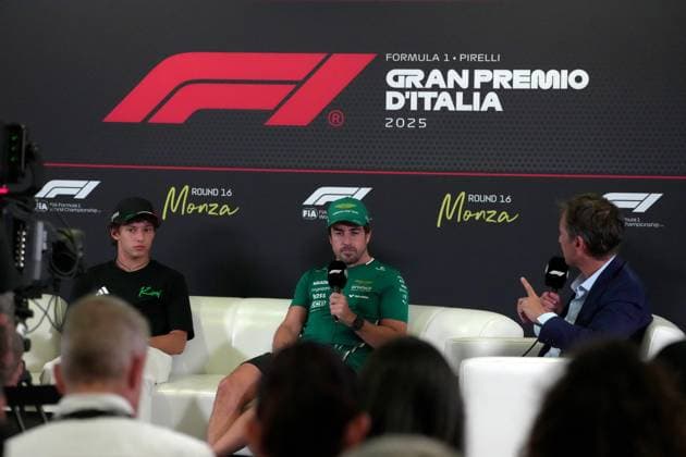 FORMULA 1 PIRELLI GRAN PREMIO D™ITALIA 2025 04 09 2025, Autodromo Nazionale Monza, Monza, FORMULA 1 PIRELLI GRAN PREMIO D™ITALIA 2025 , pictured Andrea Kimi Antonelli ITA , Mercedes AMG Petronas Formula One Team, Fernando Alonso ESP , Aston Martin Aramco Cognizant Formula One Team nordphotoxGmbHx xBratic nph00250