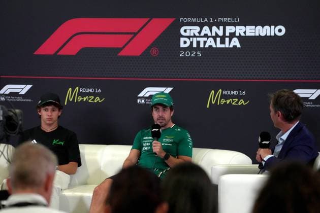 FORMULA 1 PIRELLI GRAN PREMIO D™ITALIA 2025 04 09 2025, Autodromo Nazionale Monza, Monza, FORMULA 1 PIRELLI GRAN PREMIO D™ITALIA 2025 , pictured Andrea Kimi Antonelli ITA , Mercedes AMG Petronas Formula One Team, Fernando Alonso ESP , Aston Martin Aramco Cognizant Formula One Team nordphotoxGmbHx xBratic nph00250
