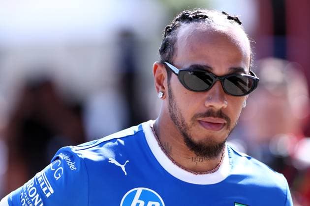 F1 Grand Prix of Italy Lewis Hamilton of Scuderia Ferrari looks on in the Paddock during previews ahead of the F1 Grand Prix of Italy at Autodromo Nazionale on September 4, 2025 in Monza, Italy. Monza Autodromo Nazionale Italy Copyright: xMarcoxCanonierox
