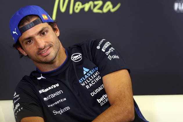 F1 Grand Prix of Italy Carlos Sainz of Williams Racing during press conference, PK, Pressekonferenz ahead previews ahead of the F1 Grand Prix of Italy at Autodromo Nazionale on September 4, 2025 in Monza, Italy. Monza Autodromo Nazionale Italy Copyright: xMarcoxCanonierox