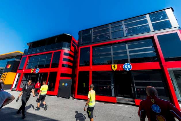Formula 1 Pirelli Gran Premio d’Italia 2025 Dan Schiumarini OVERTAKE MAXPPP - Monza 04 09 2025 Scuderia Ferrari HP Hospitality at the Formula 1 Pirelli Gran Premio d’Italia 2025, the 16th round of the 2025 FIA Formula 1 World Championship, WM, Weltmeisterschaft at Autodromo Nazionale Monza in Monza, Italy, from 04 to 07 September 2025 Monza Italy  Copyright: xOVERTAKE MAXPPPxDanxSchiumarinix OVT202509048022 OVT202509048022