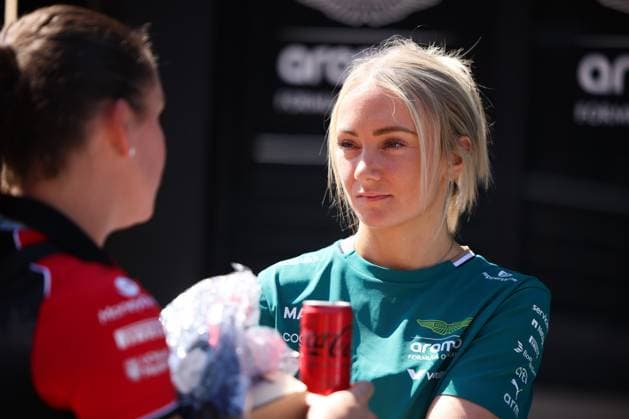 Jessica Hawkins Aston Martin Aramco Racing ,ITA, Formula 1 World Championship, Italian Grand Prix, Monza, Autodromo Nazionale Monza, Media Day, 04 09 2025 ITA, Formula 1 World Championship, Italian Grand Prix, Monza, Autodromo Monza, Media Day, 04 09 2025 Monza Copyright: xEibner-Pressefoto AnnikaxGrafx EP_AGF