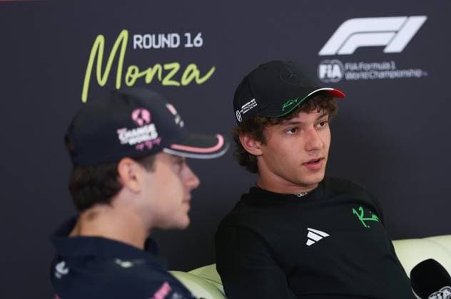 press conference, PK, Pressekonferenz 12 Kimi Antonelli Team Mercedes-AMG F1 Formula 1 Pirelli Gran Premio d Italia 2025 Monza- F1 Italy Grand Prix 2025 F1 Pirelli Formula1 Italian GP Italy Monza 04 09 25  Copyright: xSergioxBisi IPAxSportx xipa-agency.netx xx IPA_64122676 IPA_Agency_IPA64122676