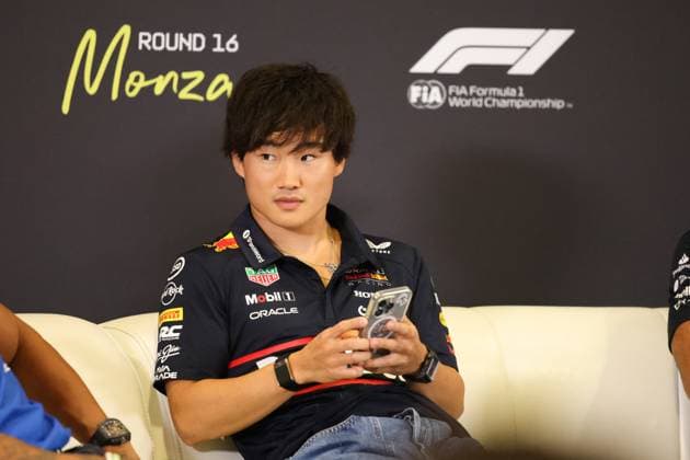 Yuki Tsunoda Oracle Red Bull Racing, 22 , Press conference, ITA, Formula 1 World Championship, Italian Grand Prix, Monza, Autodromo Nazionale Monza, Media Day, 04 09 2025 ITA, Formula 1 World Championship, Italian Grand Prix, Monza, Autodromo Monza, Media Day, 04 09 2025 Monza Copyright: xEibner-Pressefoto AnnikaxGrafx EP_AGF