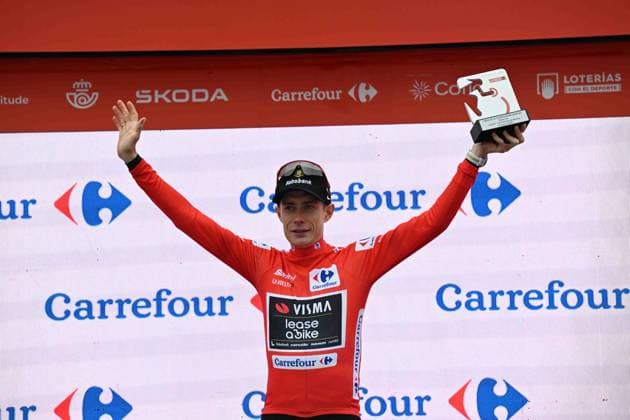 04-09-2025 Vuelta A Espana; Tappa 12 Laredo - Los Corrales De Buelna; 2025, Visma - Lease A Bike; Vingegaard, Jonas; Los Corrales De Buelna; 
