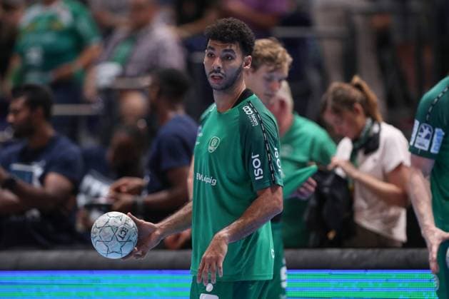 04 09 2025, xtgx, Handball, Daikin HBL, SC DHfK Leipzig TBV Lemgo Lippe v l Ahmed Moustafa Khairi Nasralla Leipzig, 17 Leipzig