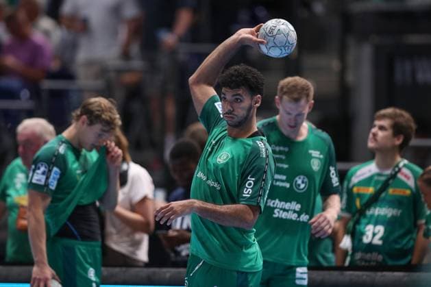 04 09 2025, xtgx, Handball, Daikin HBL, SC DHfK Leipzig TBV Lemgo Lippe v l Ahmed Moustafa Khairi Nasralla Leipzig, 17 Leipzig
