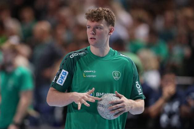 04 09 2025, xtgx, Handball, Daikin HBL, SC DHfK Leipzig TBV Lemgo Lippe v l Tim Hertzfeld Leipzig, 72 Portrait, Portraet, Einzelbild Leipzig
